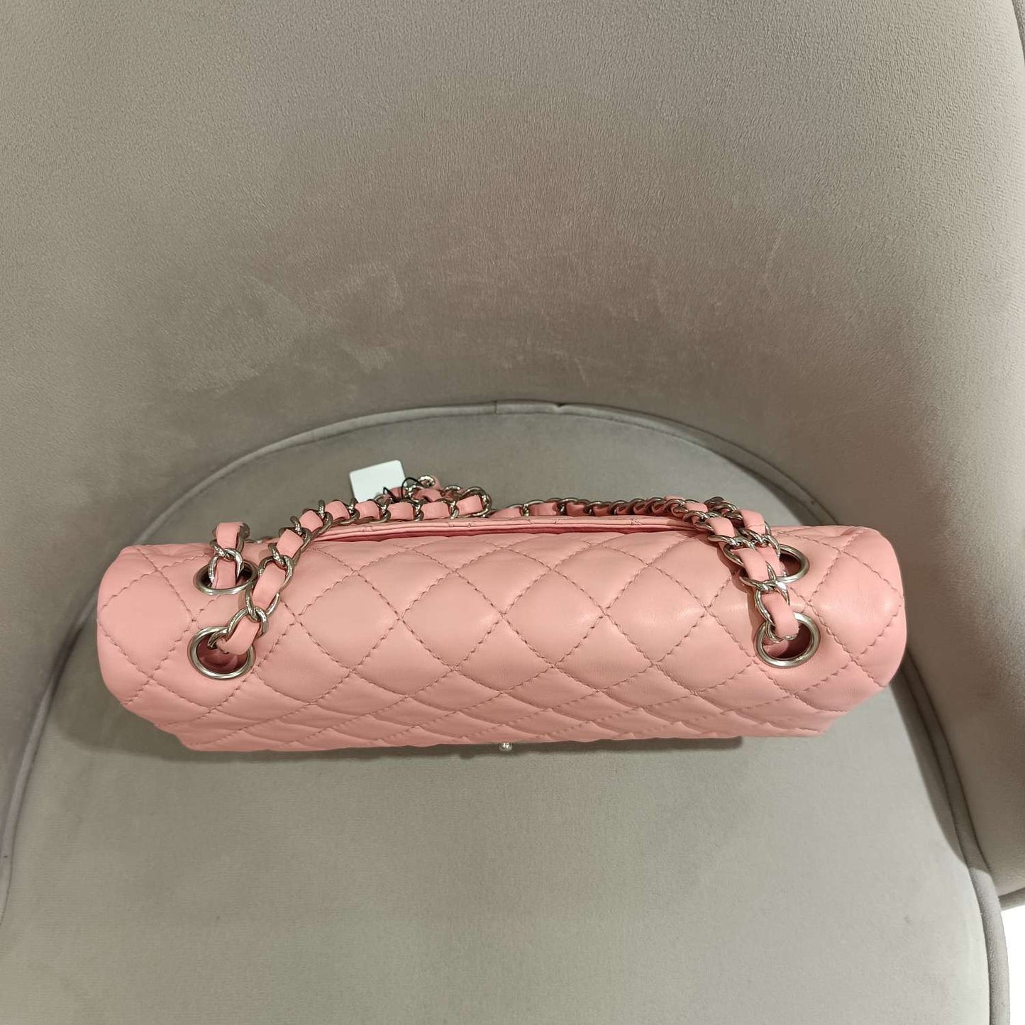 Chanel - Classic Double Flap Bag - Lambskin leather - Pink - (Medium)