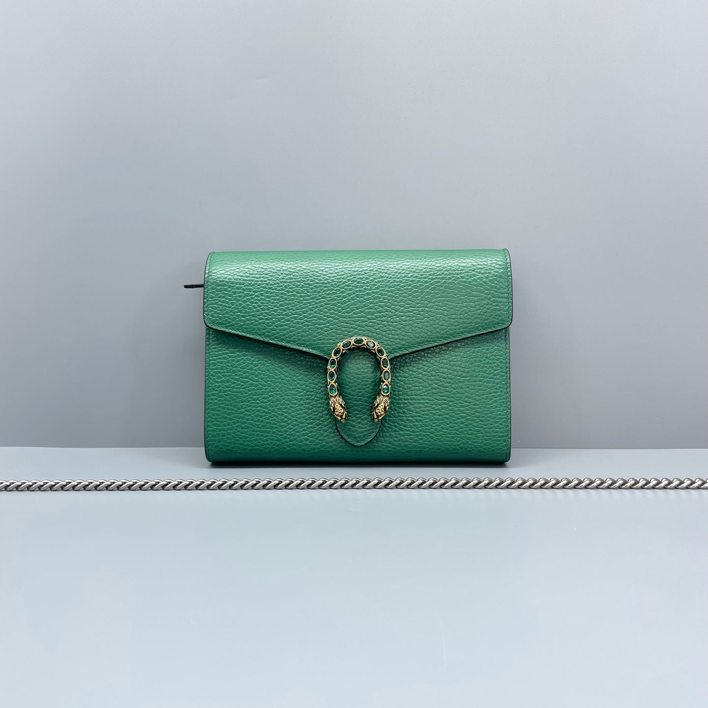Gucci - Dionysus Wallet on Chain (WOC) - Pebbled leather - Green - (mini)
