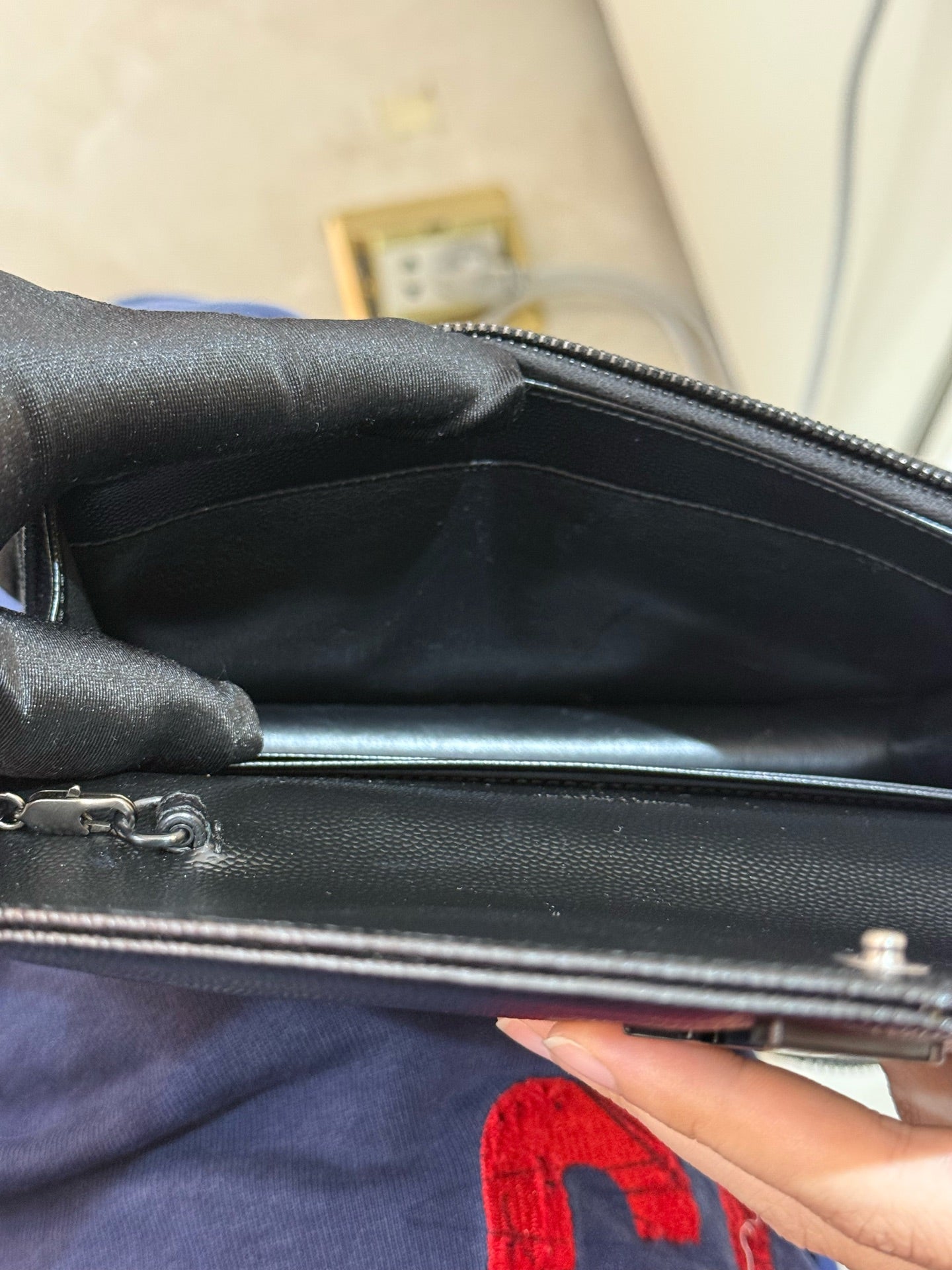 Saint Laurent - Envelope - Leather - Black - (mini)