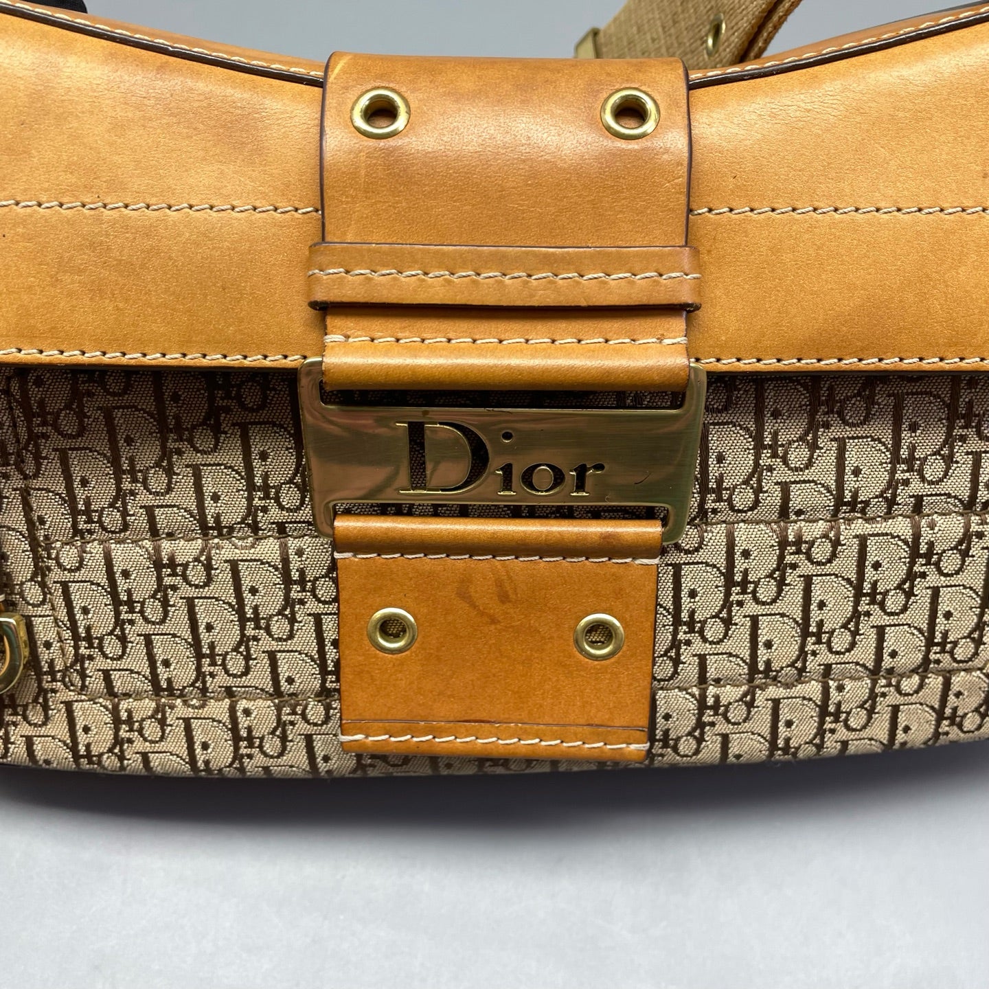 Dior - Dior Punk Oblique Shoulder Bag - Canvas and Leather - Multicolour - (small)