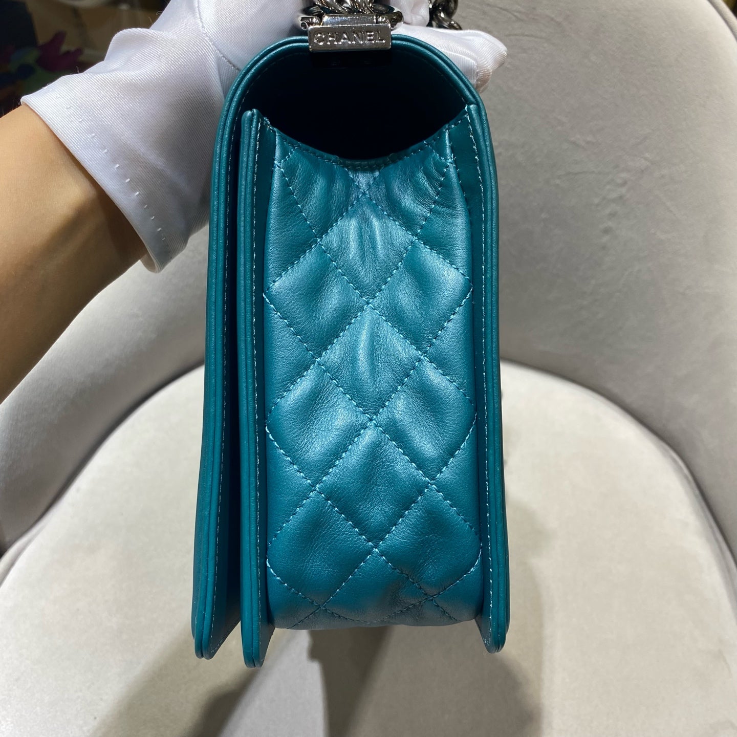 Chanel - Boy Bag - Smooth Calfskin Leather - Green - (Large)