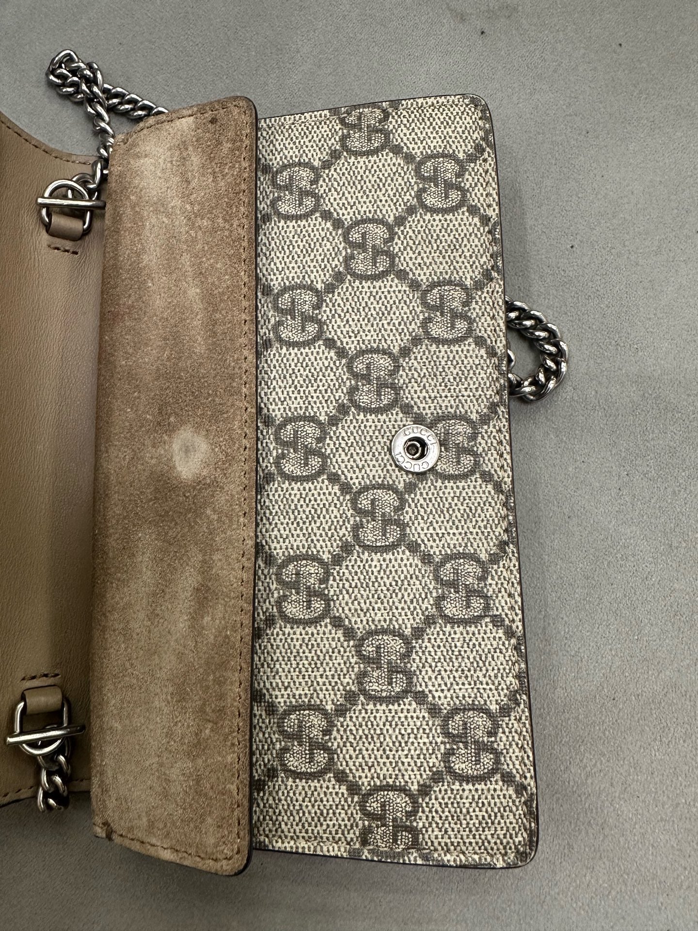 Gucci - Dionysus Mini - GG Supreme canvas with suede trim - Brown - (mini)