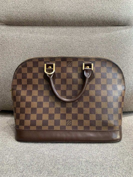 Louis Vuitton - Alma PM - Damier Ebene coated canvas with leather trim - Brown - (medium)