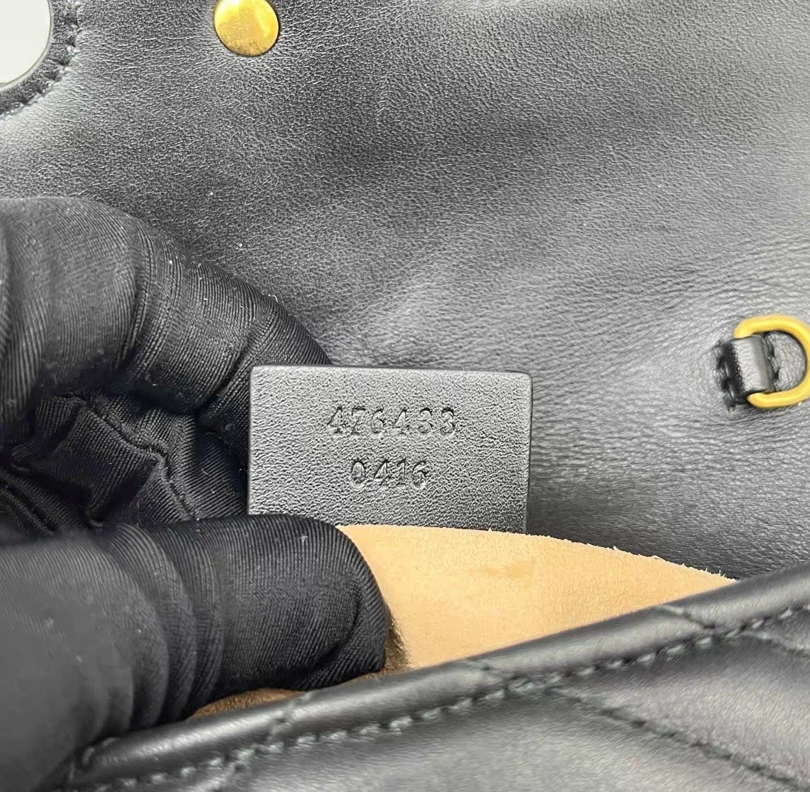 Gucci - Marmont Super Mini - Matelassé leather - Black - (mini)