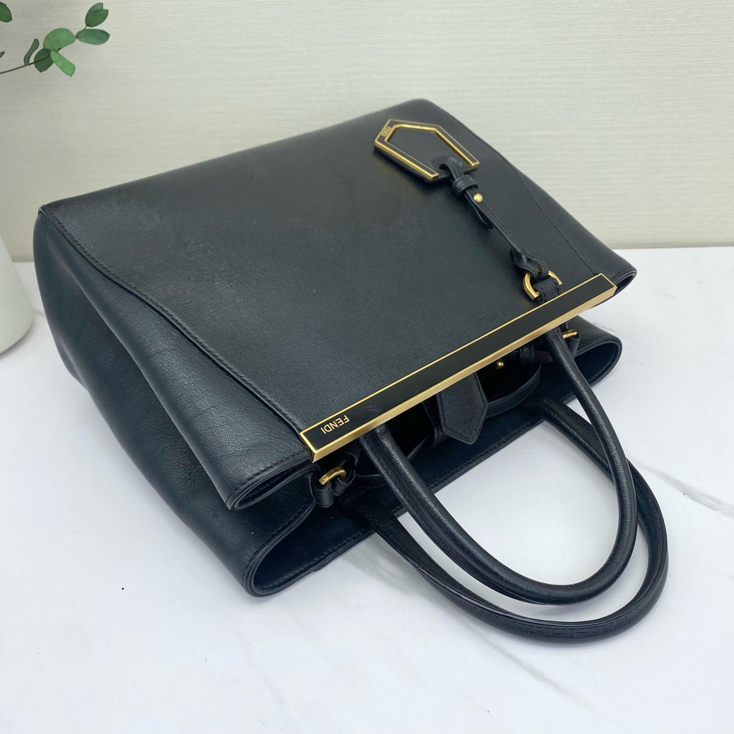 Fendi - 2Jours - Leather - Black - (small)