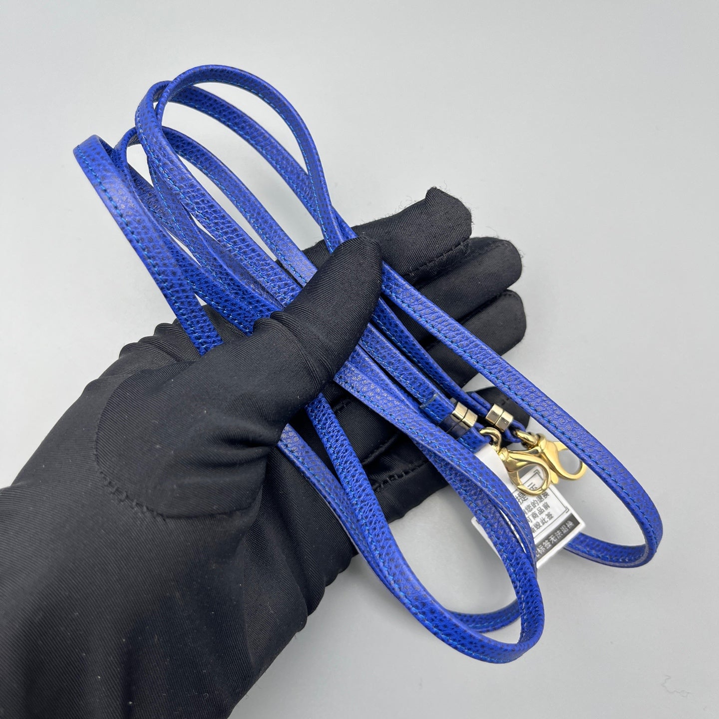 Valextra - Flap Shoulder Bag - Leather - Blue - (small)