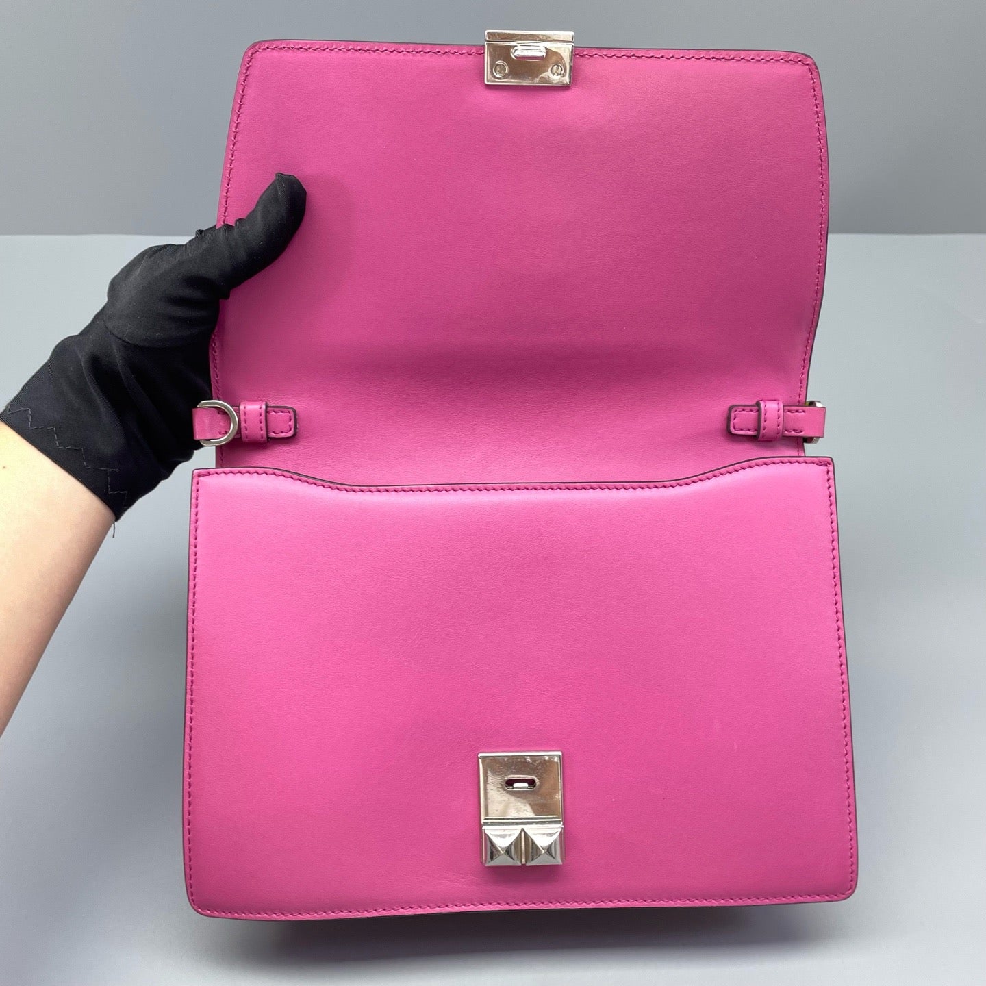 Prada - Elektra Studded Bag - Leather - Pink - (small)