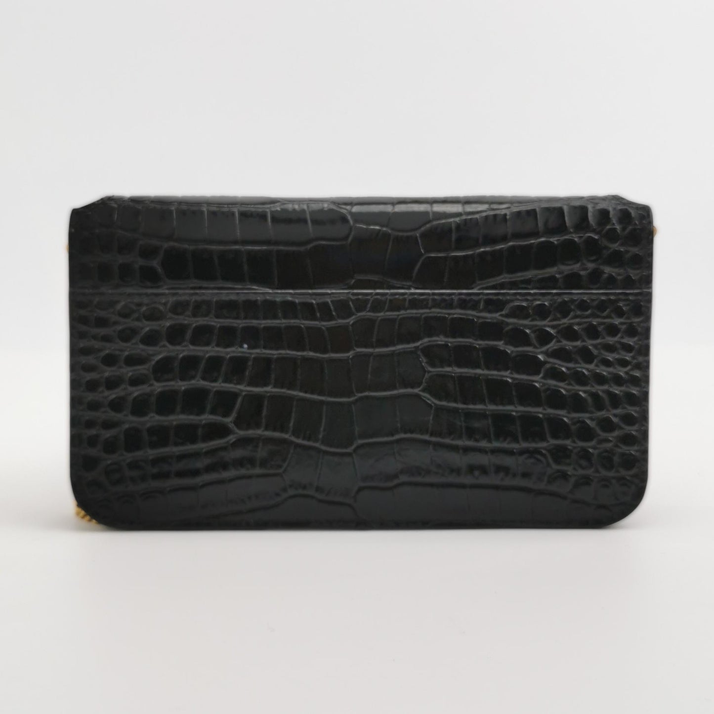 Saint Laurent - Monogram Chain Wallet - Leather - Black - (mini)