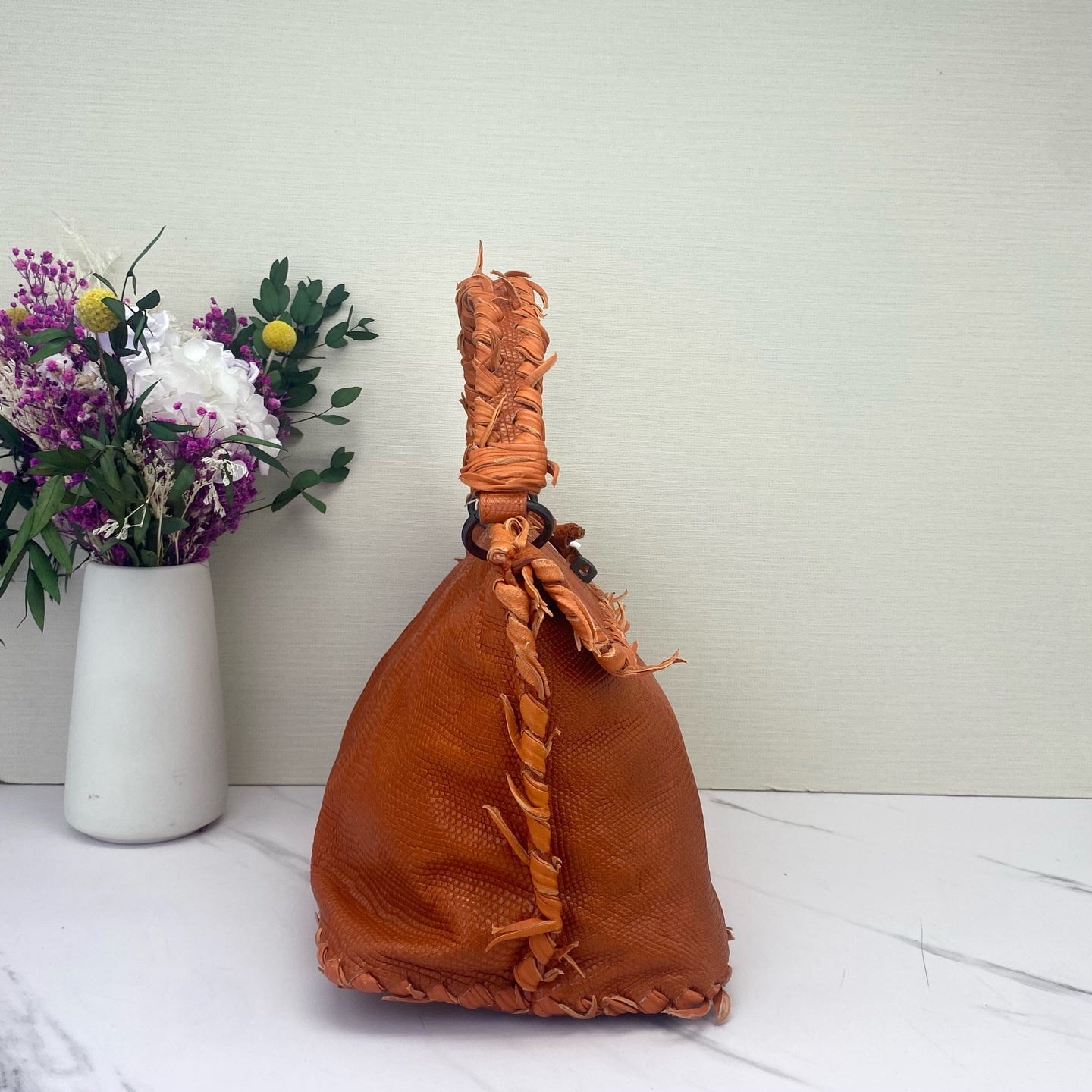 Bottega Veneta - Tina - Lizard skin - Orange - (Medium)