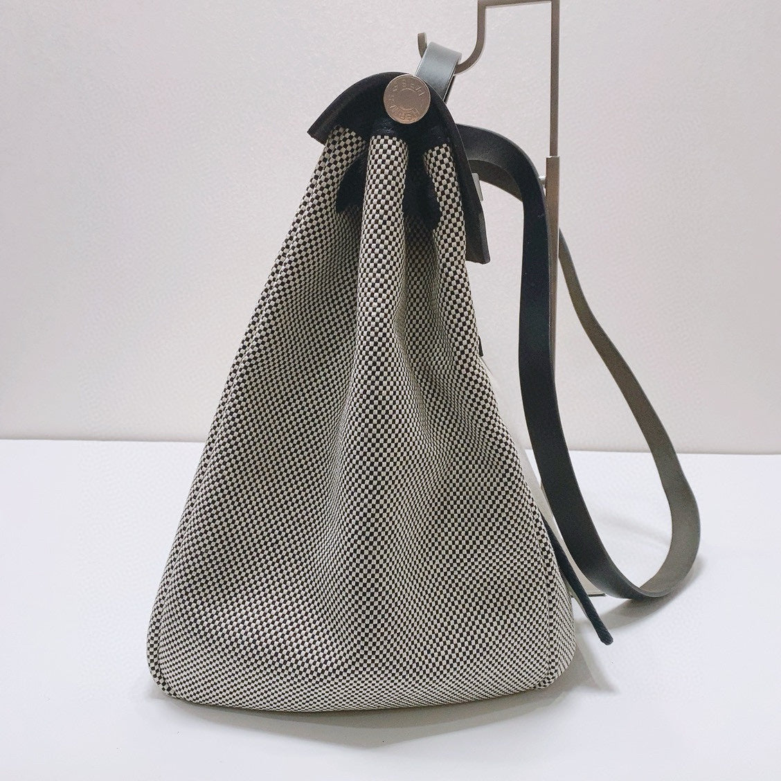 Hermès - Herbag 50 - Canvas and Leather - Black and White - (Large)