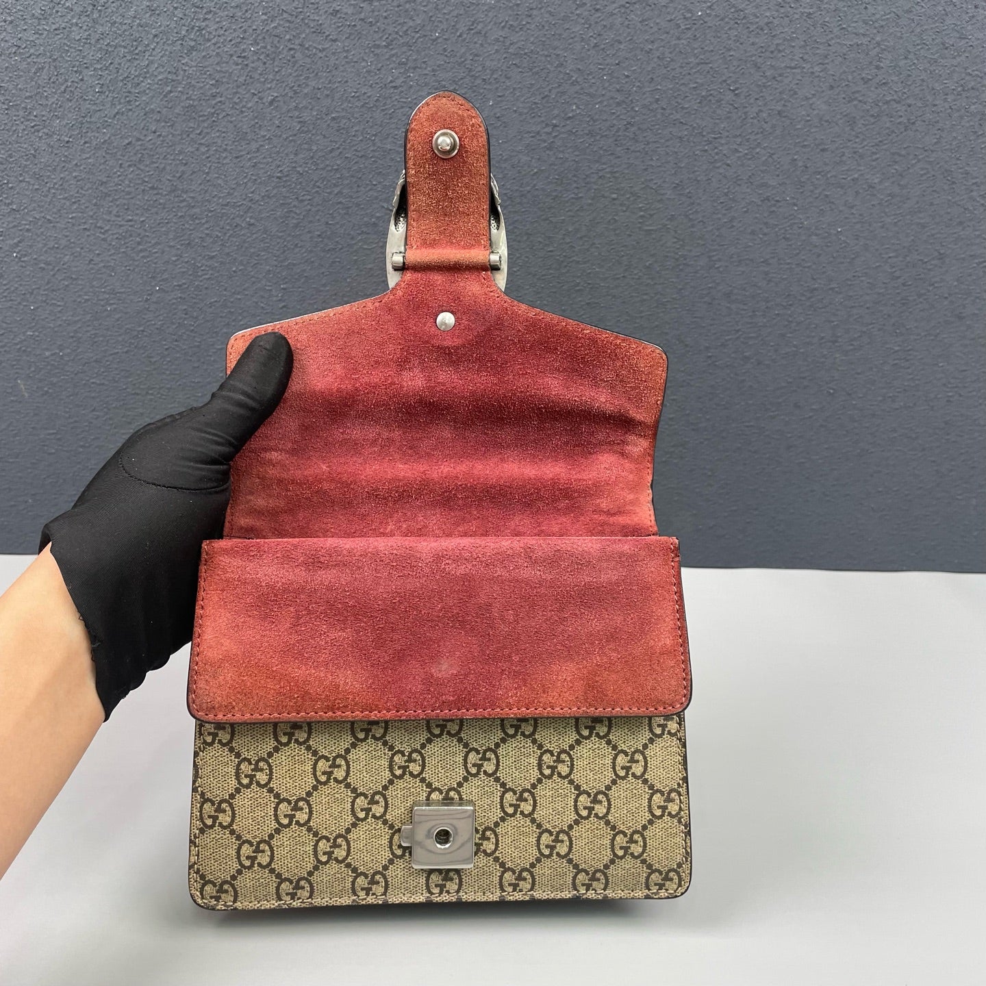 Gucci - Dionysus Small Shoulder Bag Geranium Print - GG Supreme canvas - Multicolour - (Small)