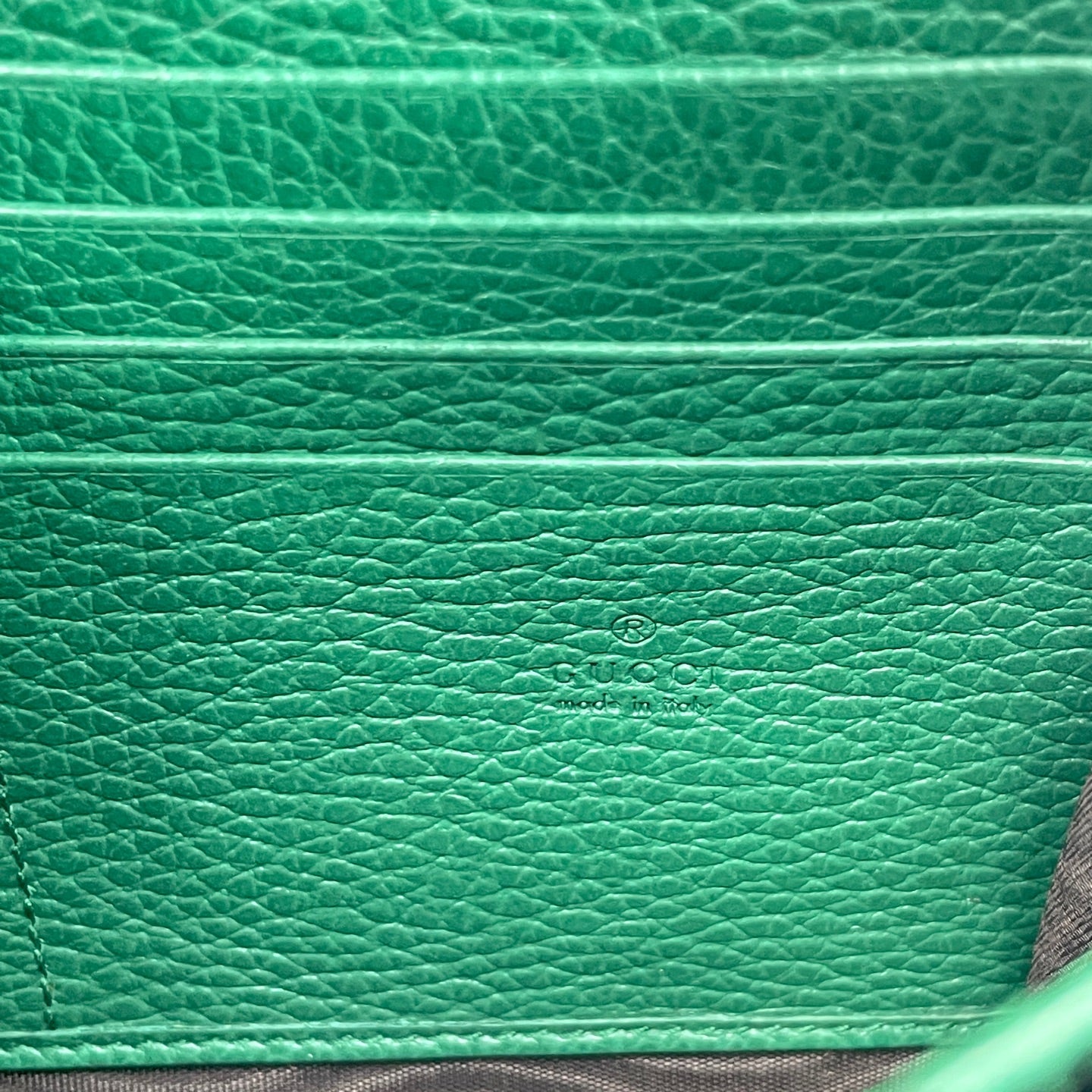 Gucci - Dionysus Wallet on Chain - Grained leather - Green - (mini)