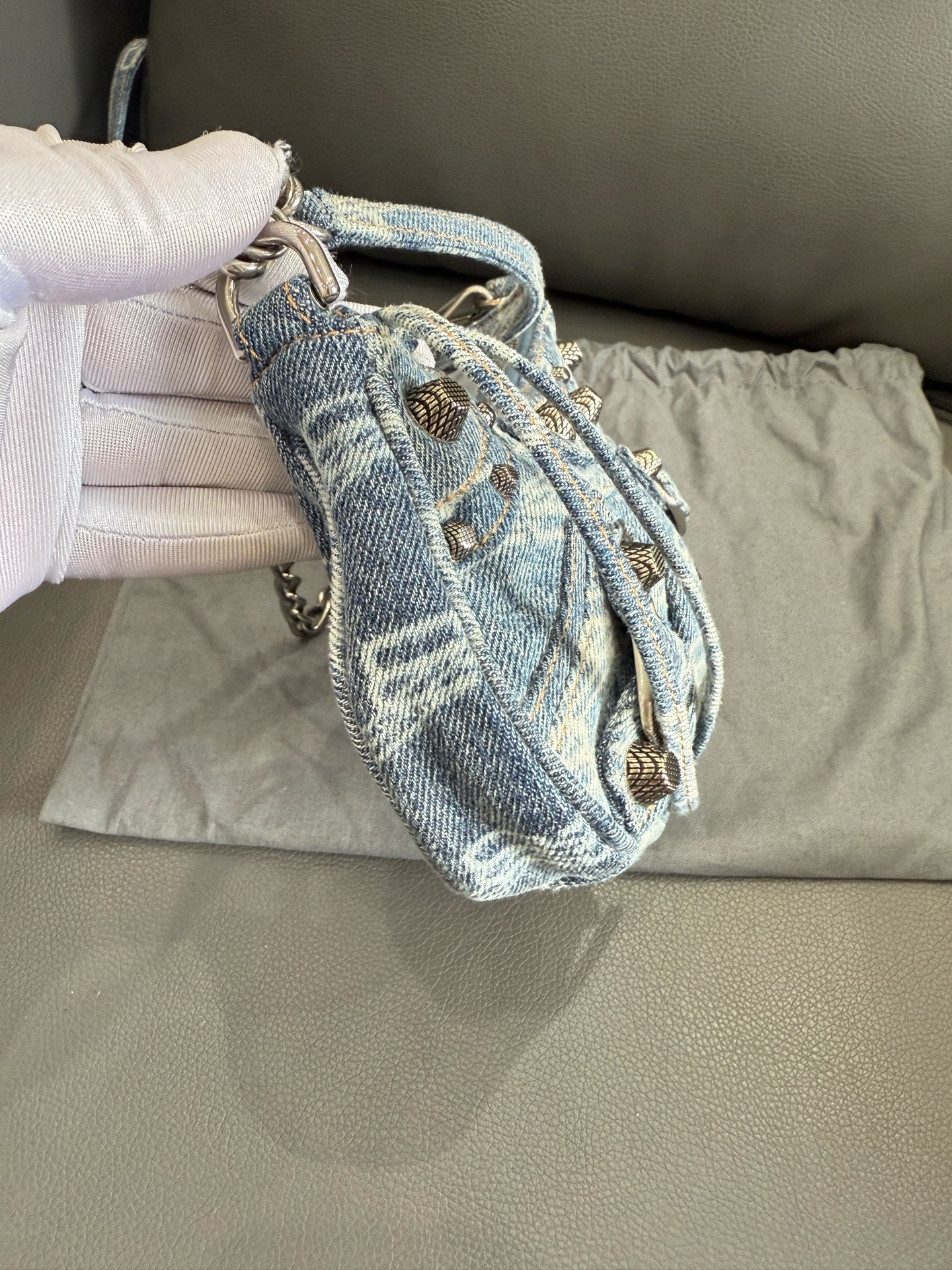 Balenciaga - Le Cagole Mini Shoulder Bag - Denim - Blue - (mini)