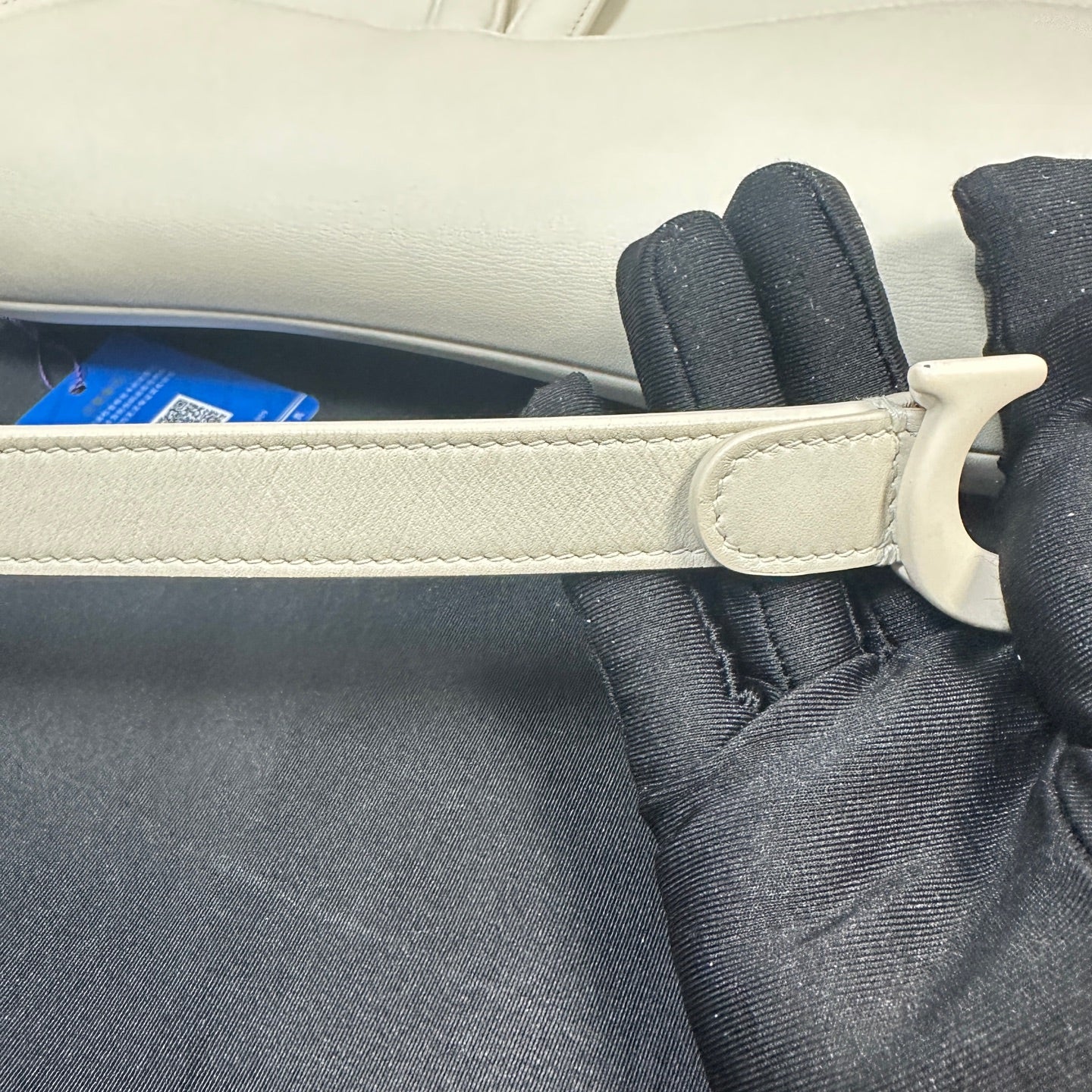 Dior - Saddle Bag - Leather - White - (medium)