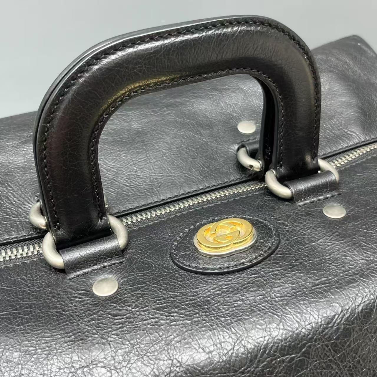Gucci - Boston Pillow Bag - Leather - Black - (Medium)