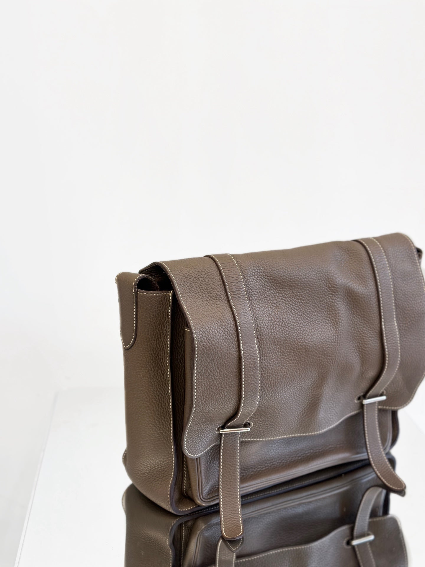 Hermès - Steve - Taurillon Clemence leather - Elephant Grey - (medium)