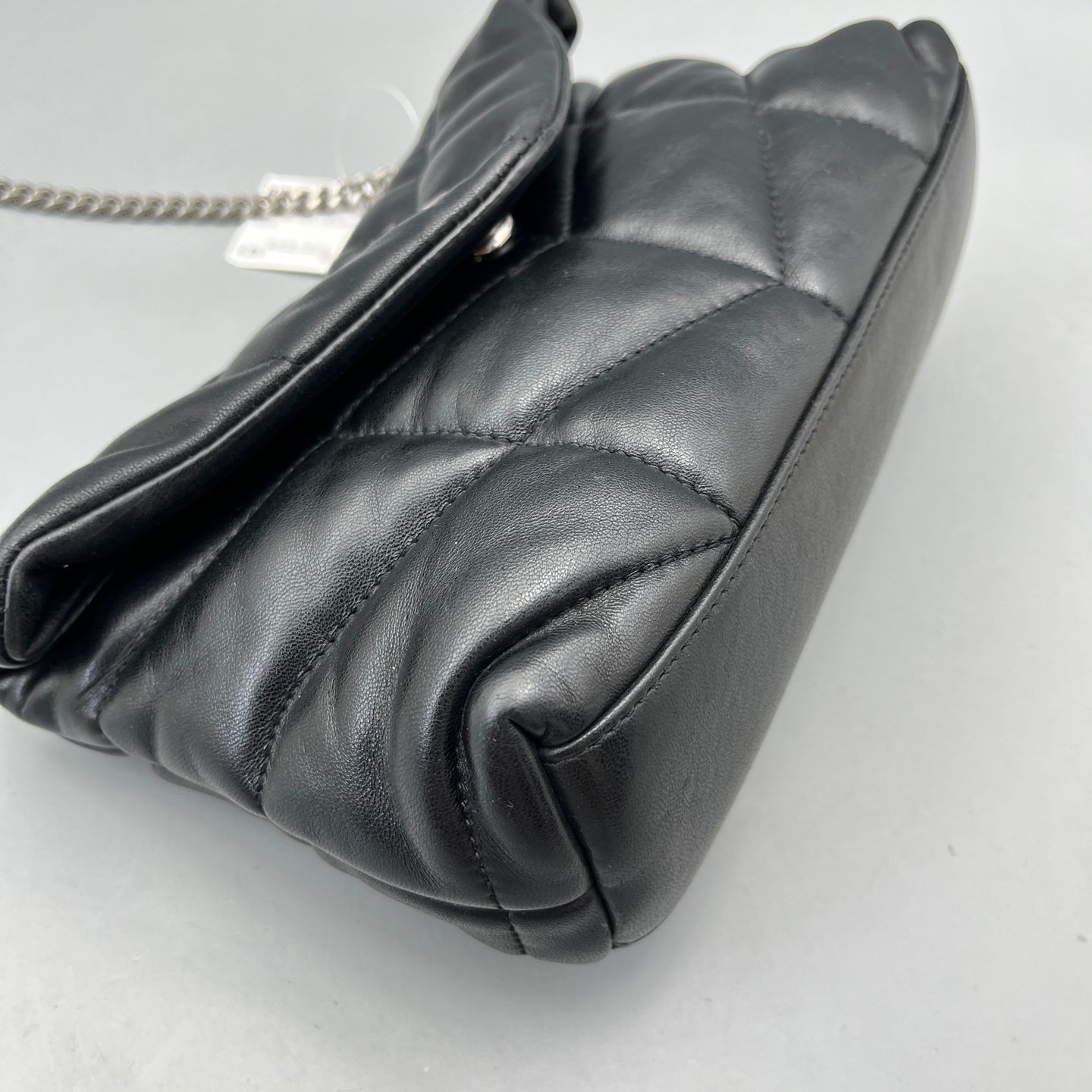 Saint Laurent - Loulou Puffer Mini - Lambskin leather - Black - (mini)