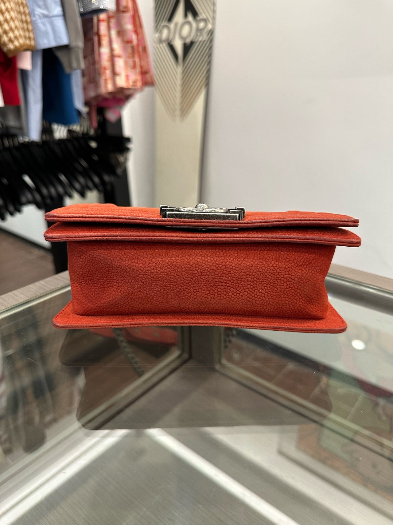 Chanel - Le Boy Small - Grained calfskin leather - Red - (small)