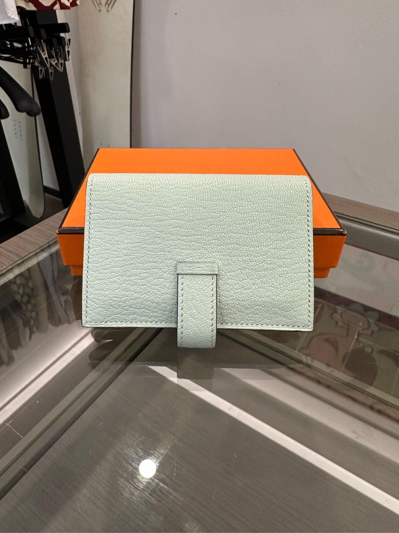 Hermès - Bearn Compact Wallet - Chevre leather - Mint Green - (small)