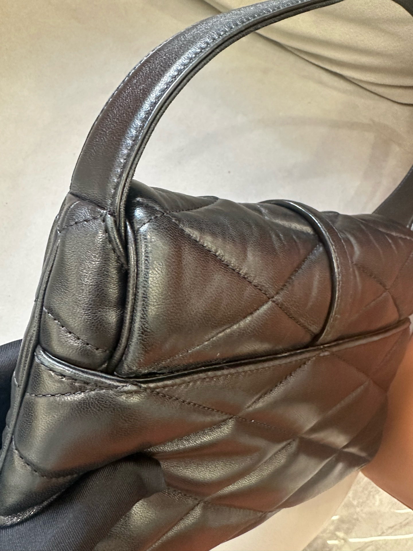 Saint Laurent - LE57 - Lambskin leather - Black - (Small)