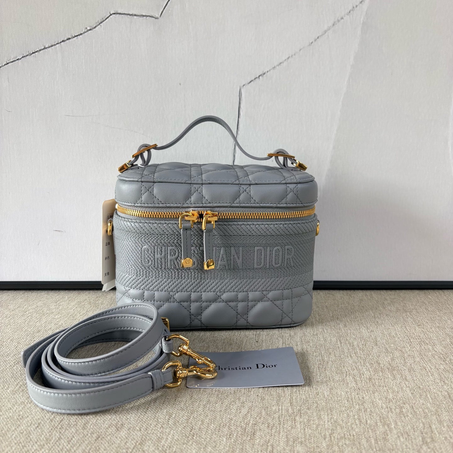 Dior - Travel Vanity Case Small - Lambskin leather - Blue - (Small)