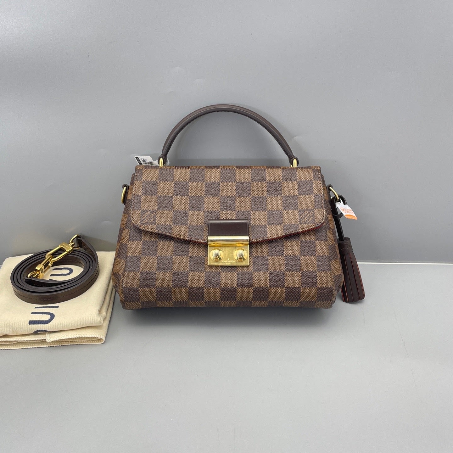 Louis Vuitton - Tassel Messenger Bag - Damier Ebene coated canvas with leather trim - Brown - (Small)