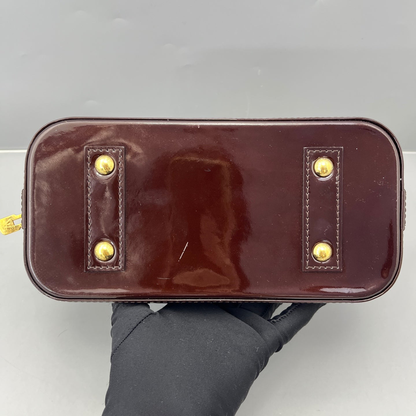 Louis Vuitton - Alma BB - Patent leather - Burgundy - (mini)