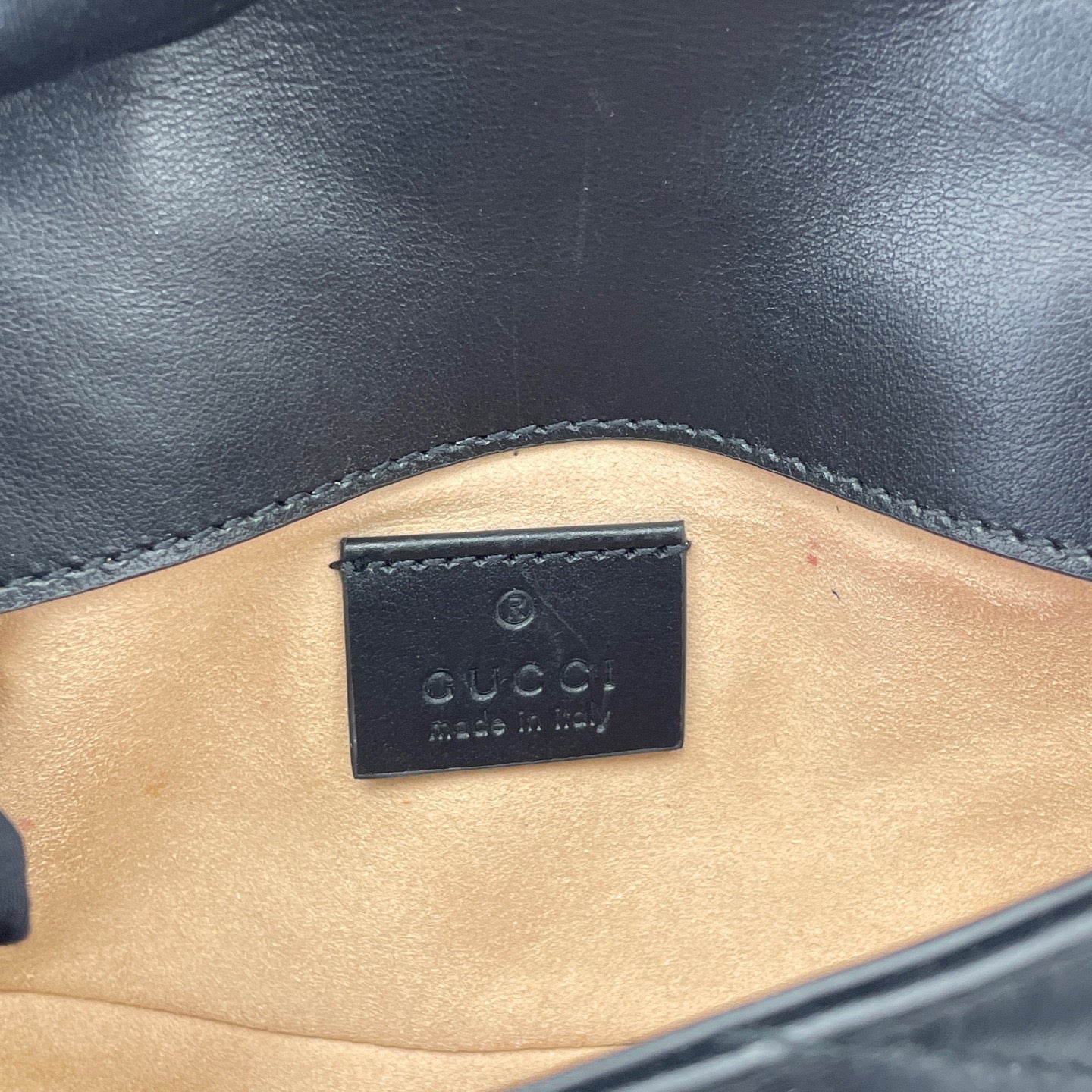 Gucci - GG Marmont Super Mini Bag - Leather - Black - (mini)