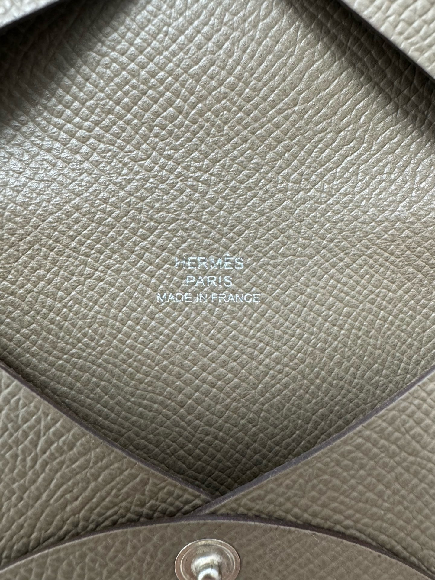 Hermès - Calvi Duo - Epsom leather - Grey - (Small)