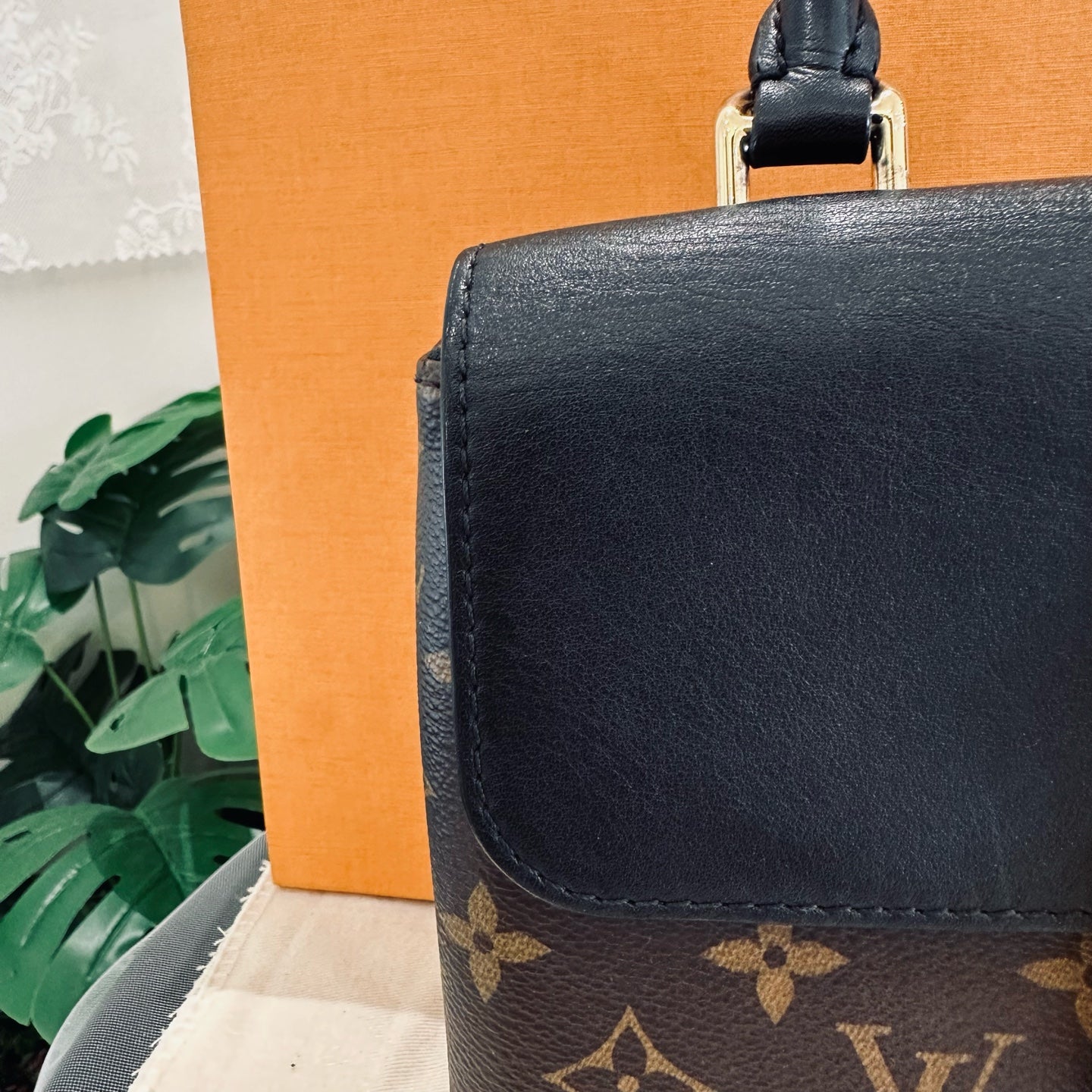 Louis Vuitton - Black Padlock BB - Monogram coated canvas and leather - Black and Brown - (mini)