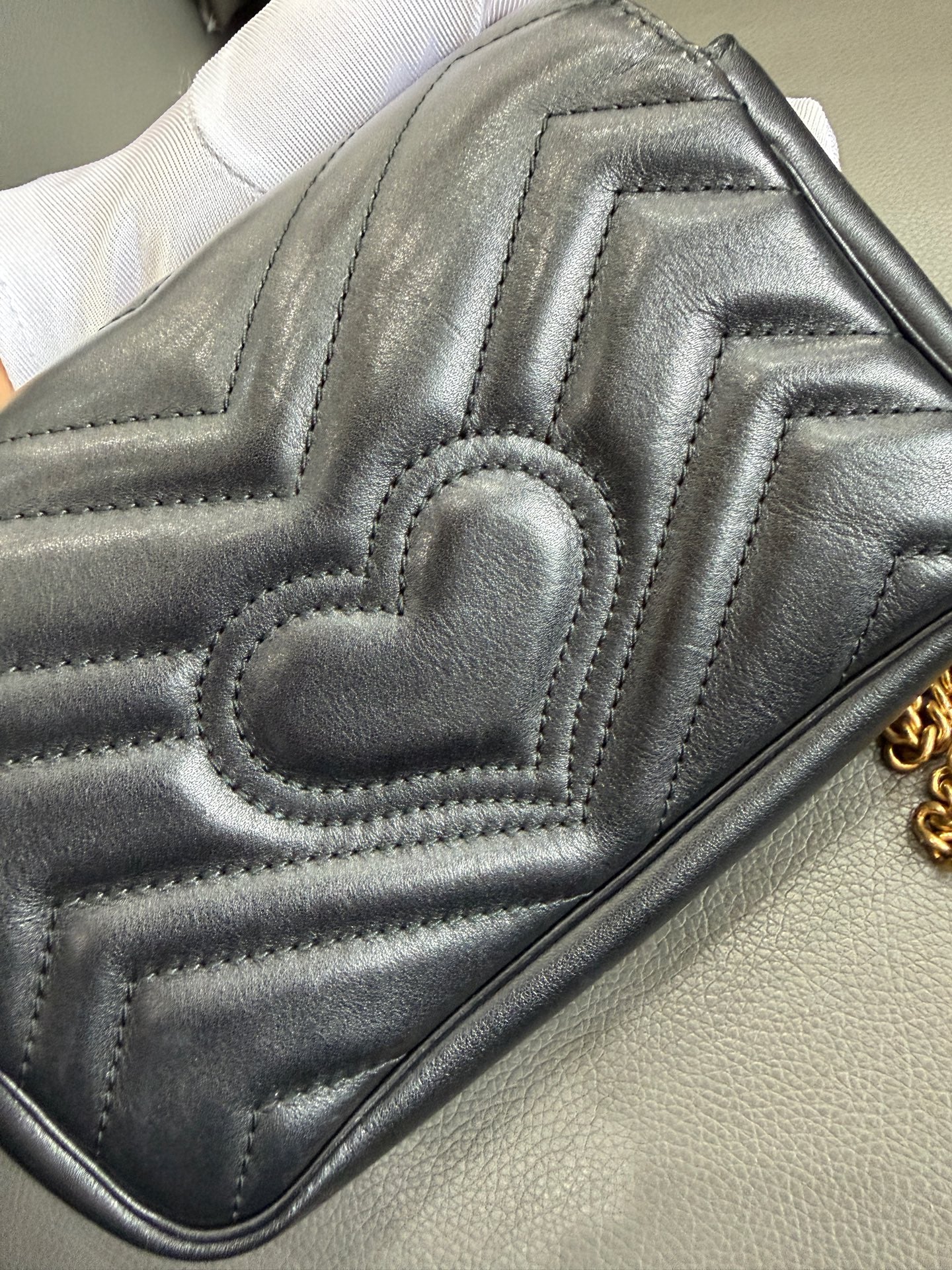 Gucci - GG Marmont Matelassé Mini Bag - Leather - Black - (mini)