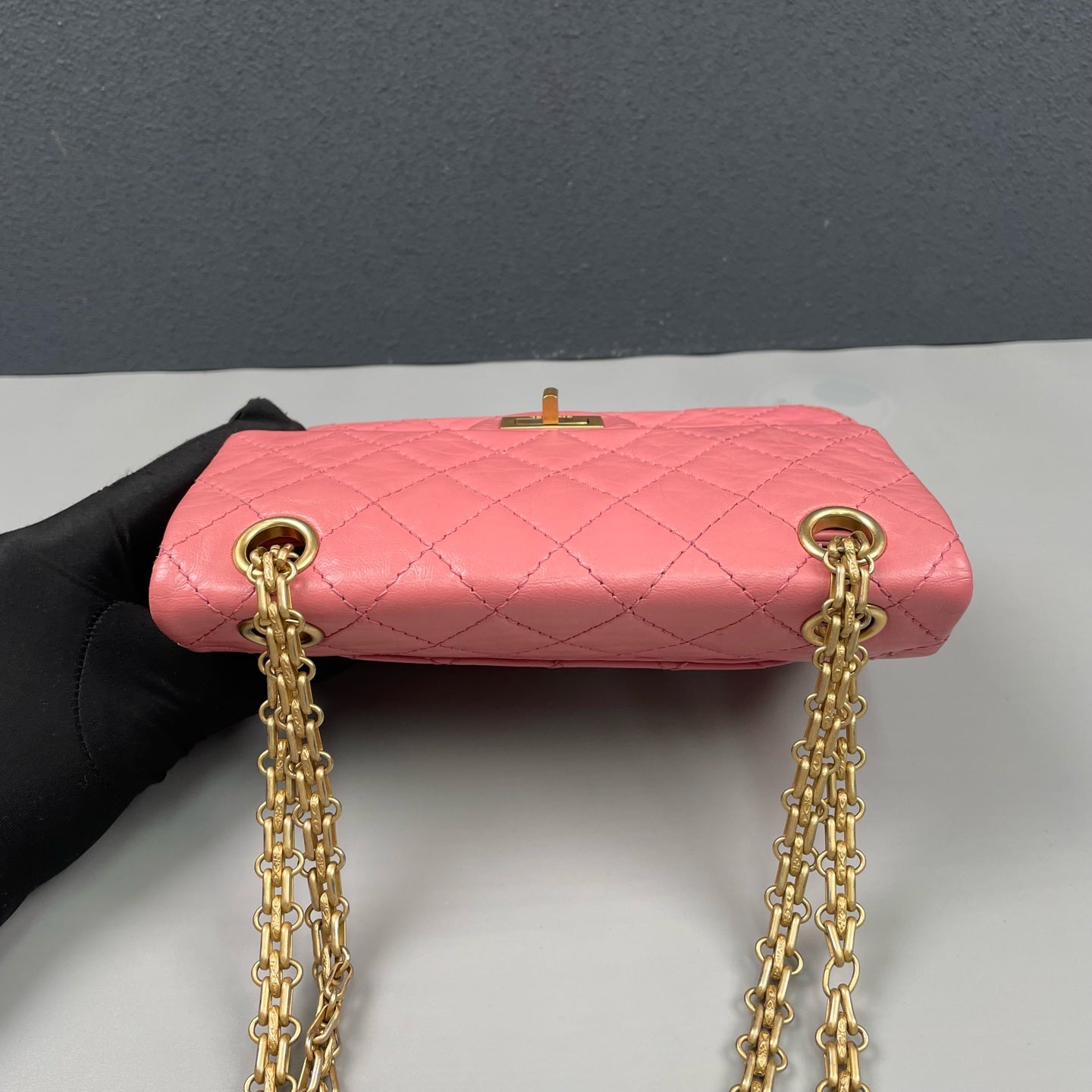 Chanel - 2.55 Reissue Mini Chain Bag - Leather - Pink - (mini)