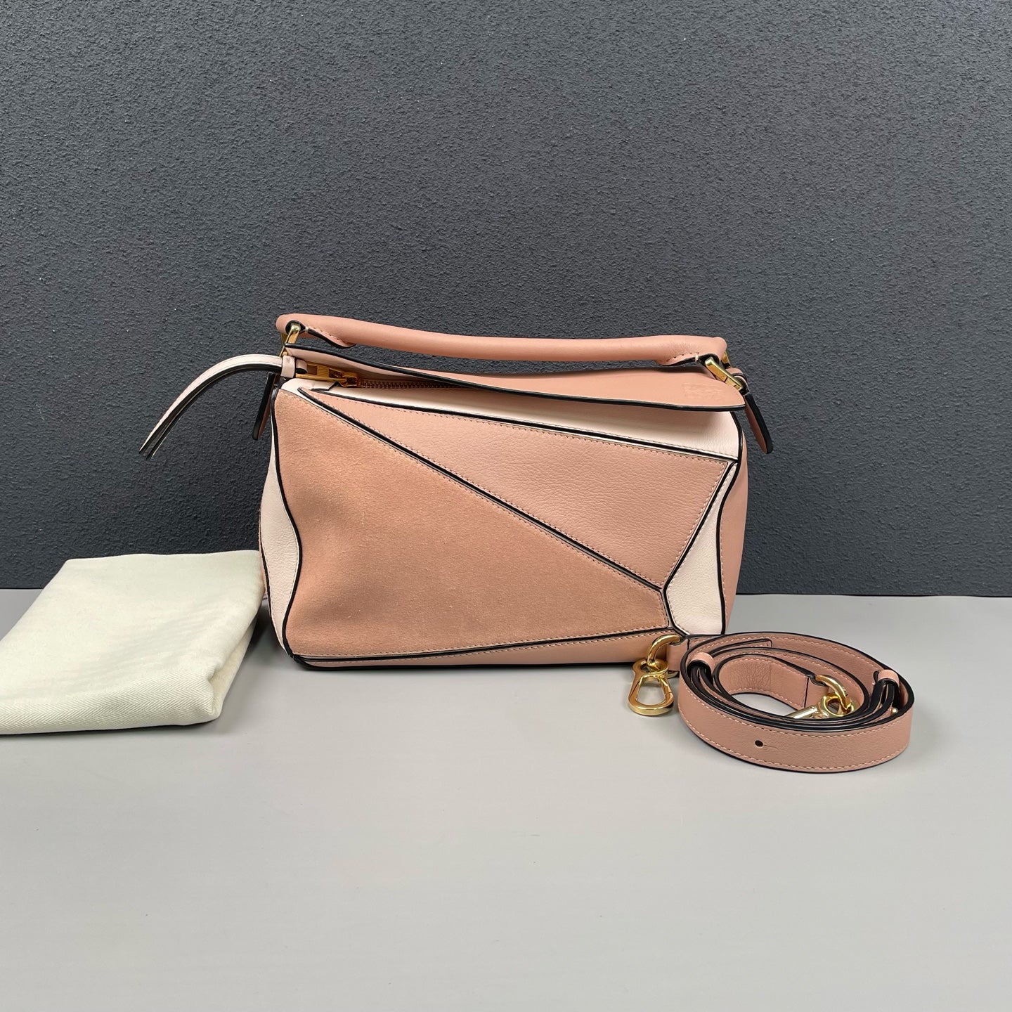 Loewe - Puzzle Bag - Leather and Suede - Pink - (small)