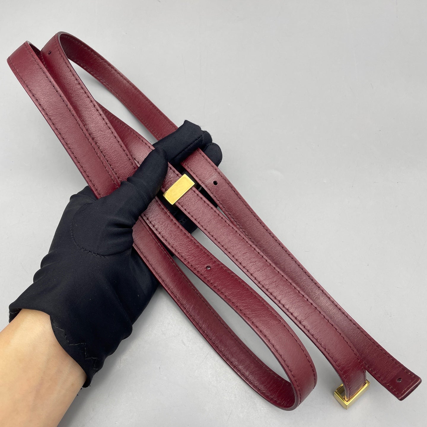Celine - Box Bag Medium - Smooth Calfskin Leather - Burgundy - (medium)