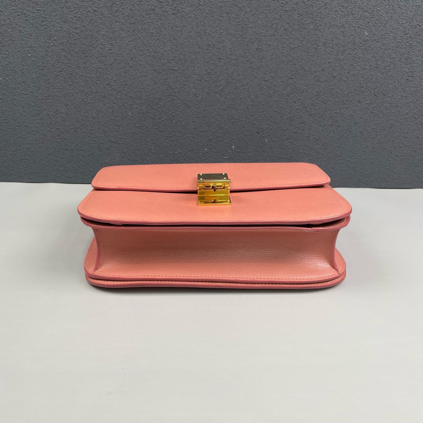 Celine - Medium Box Bag - Grained calfskin leather - Pink - (medium)