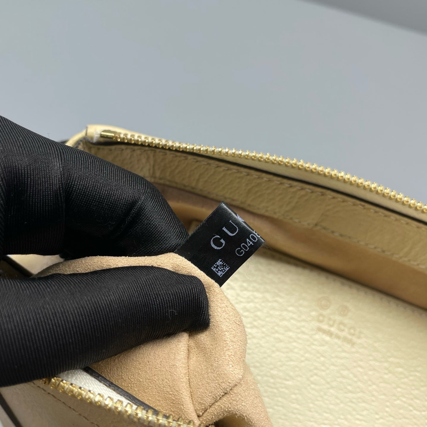 Gucci - Ophidia Small Top Handle Bag - Grained leather - Beige - (Small)