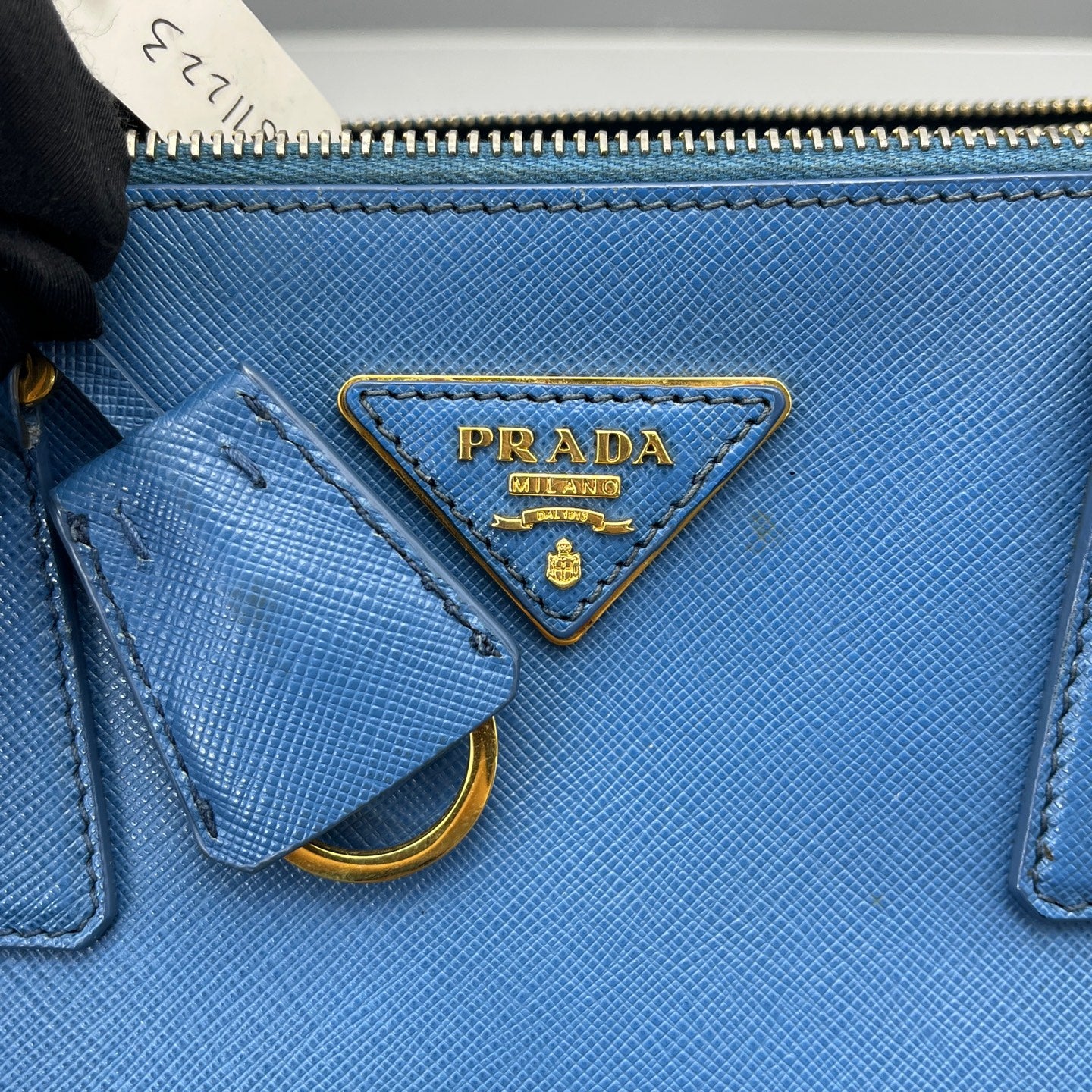 Prada - Saffiano Lux Tote - Leather - Blue - (medium)