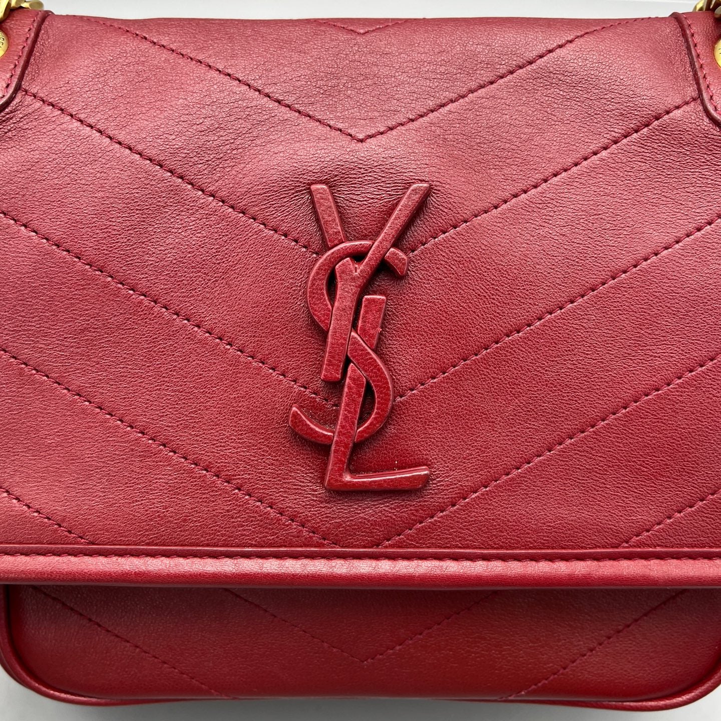 Saint Laurent - Niki Small - Lambskin leather - Red - (Small)