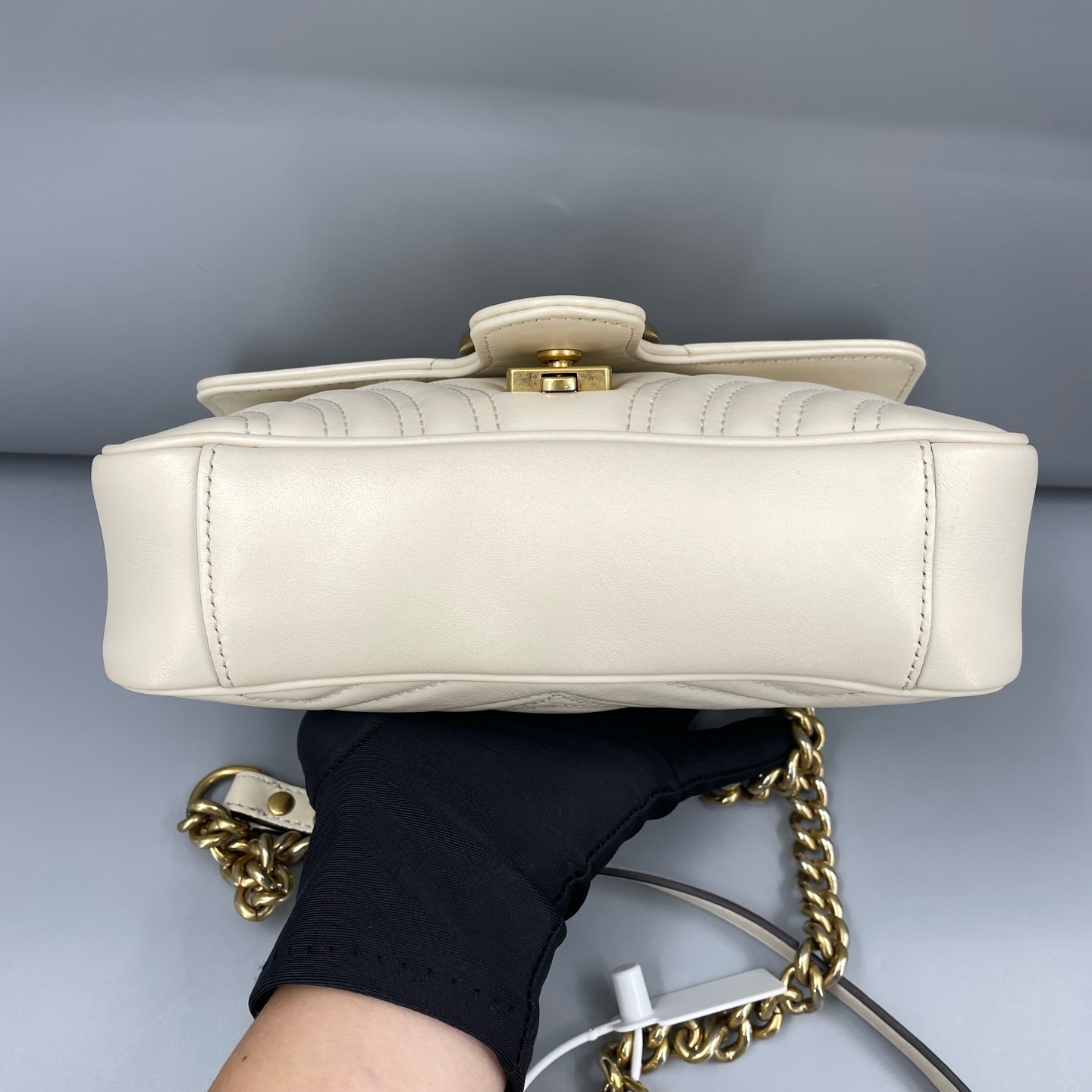 Gucci - GG Marmont Matelasse Mini Bag - Calfskin leather - White - (mini)
