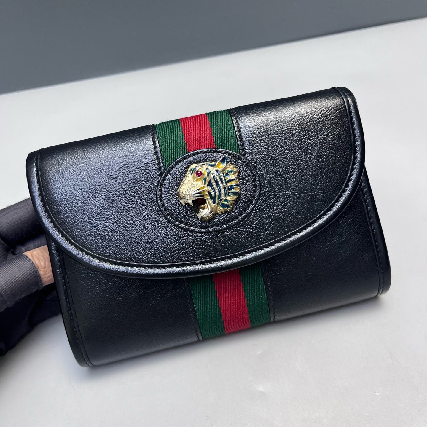 Gucci - Rajah Chain Bag - Leather - Black - (Mini)