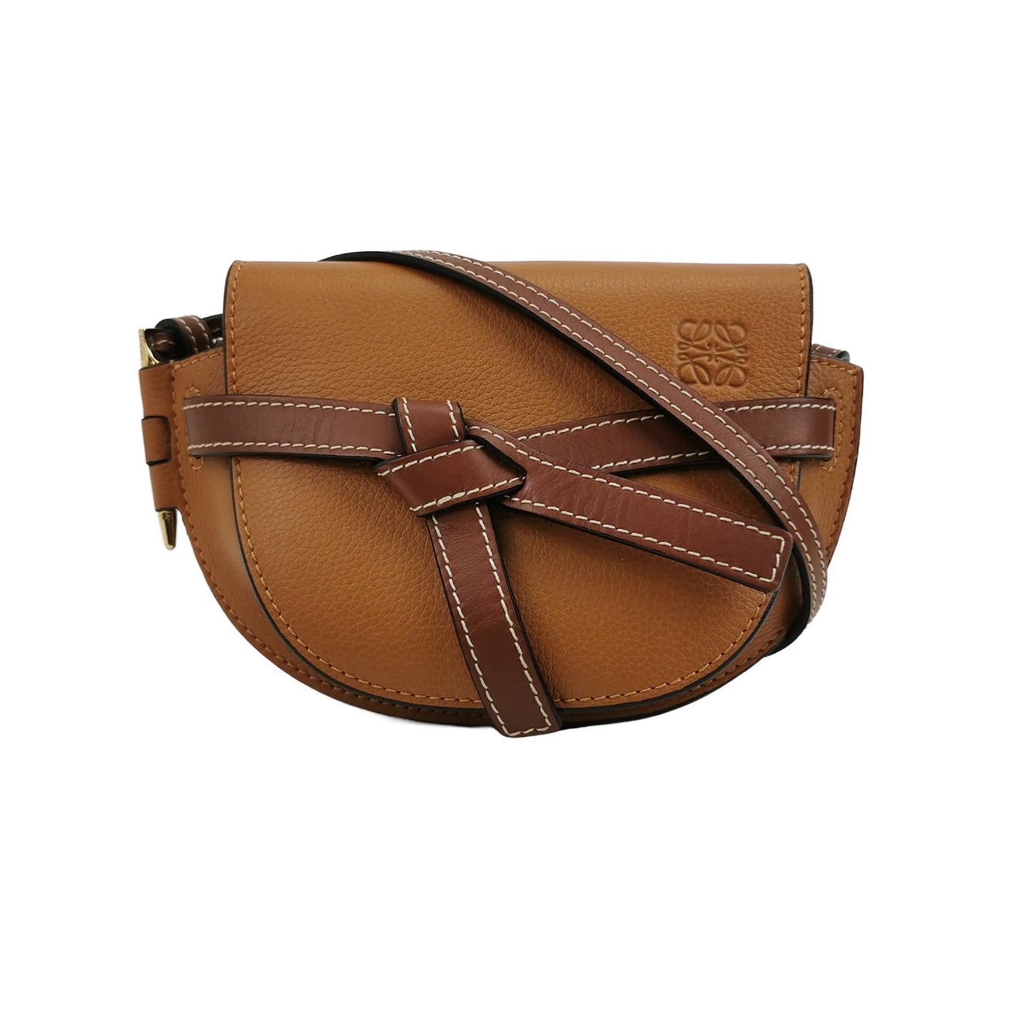 Loewe - Gate Mini - Grained calfskin leather - Light Caramel - (mini)