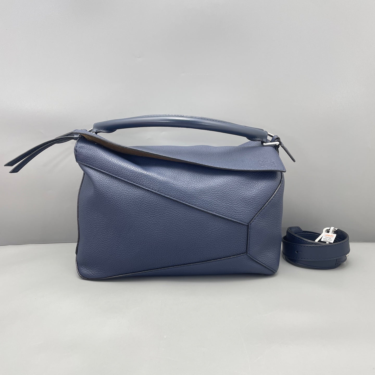 LOEWE - Puzzle Bag - Grained leather - Navy - (Large)
