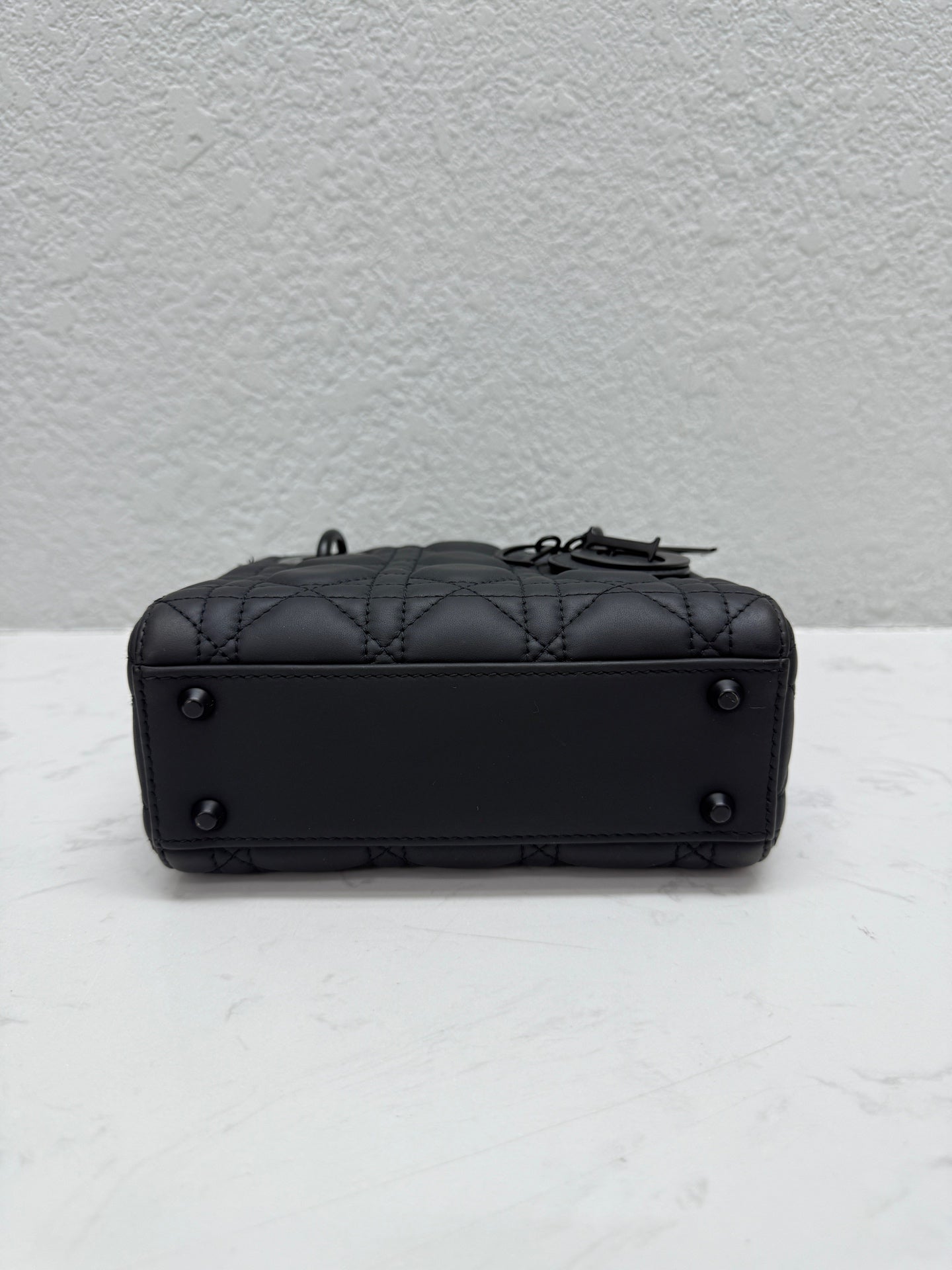 Dior - Lady Dior Mini - Leather - Black - (mini)