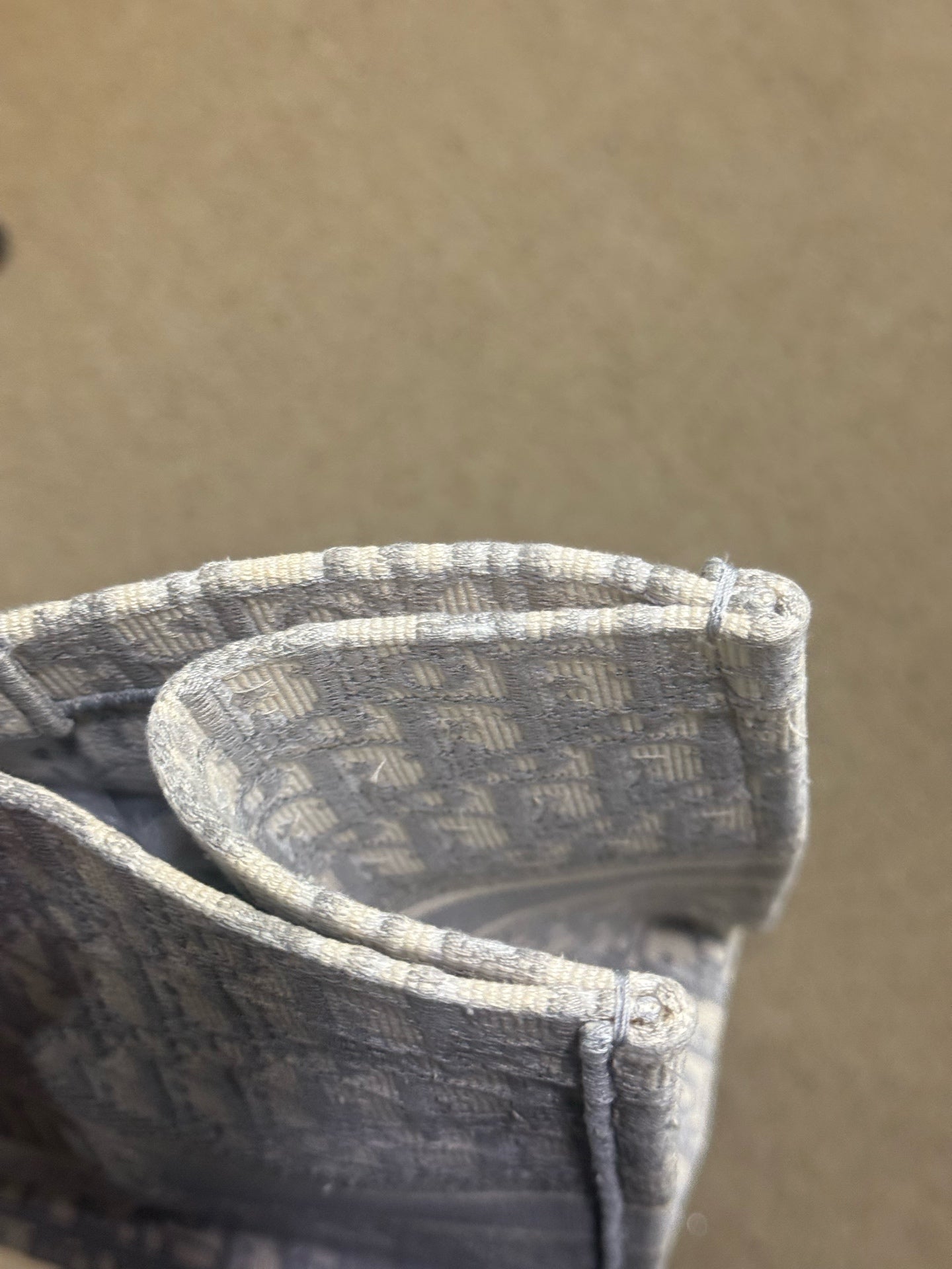 Dior - Book Tote - Jacquard canvas - Grey - (Large)