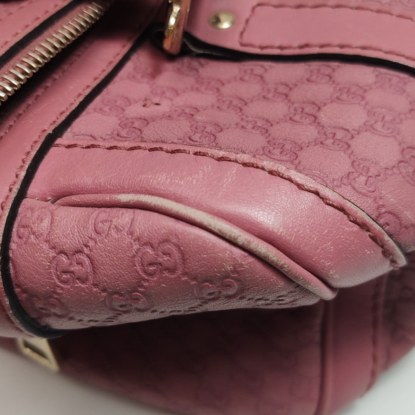 Gucci - Microguccissima Boston Bag - Leather - Purple - (small)