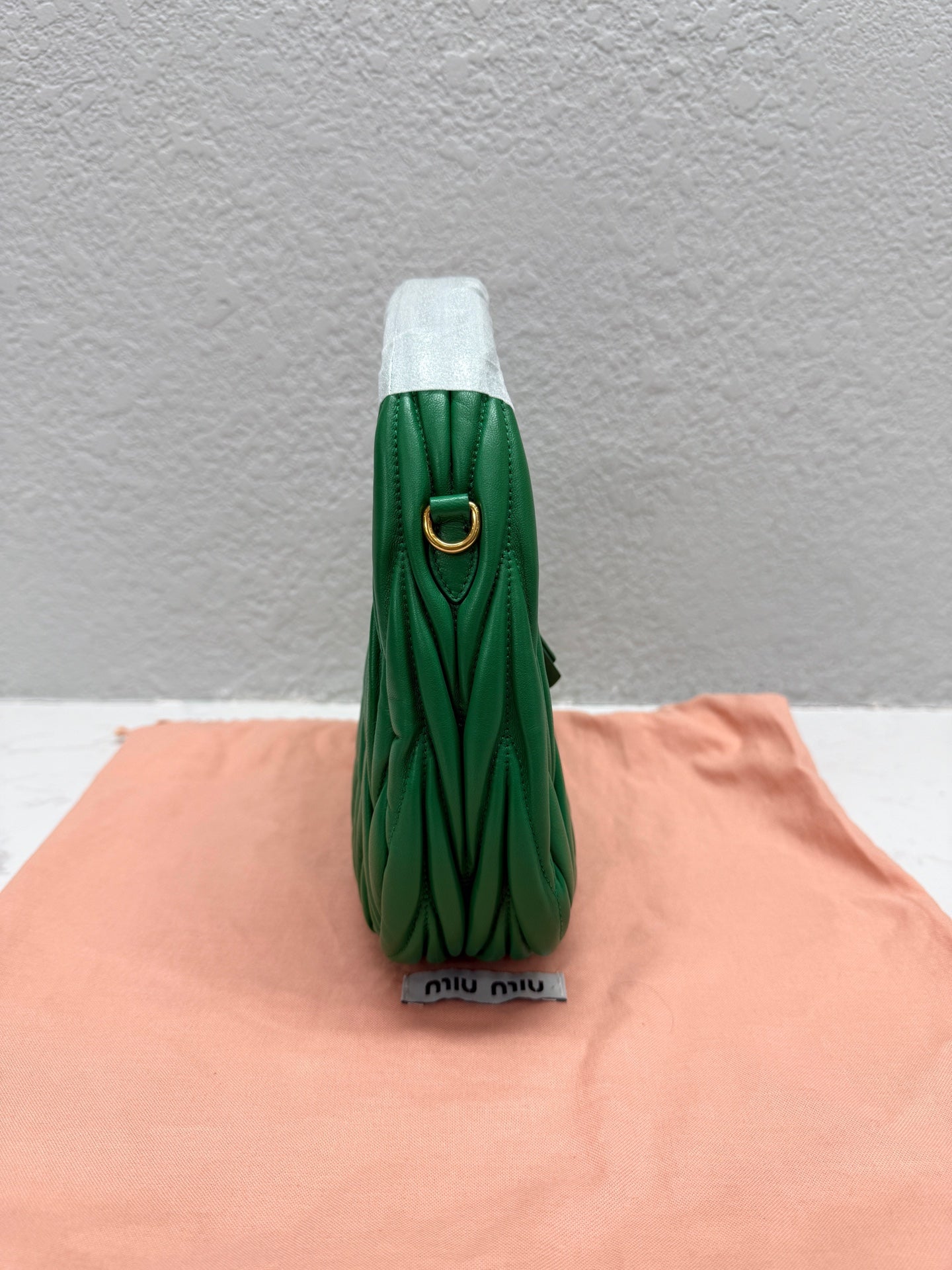 Miu Miu - Wander hobo - Lambskin leather - Green - (Small)