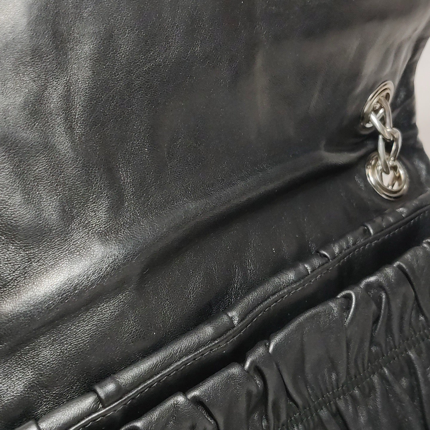 Prada - Nappa Gaufre Shoulder Bag - Nappa leather - Black - (medium)