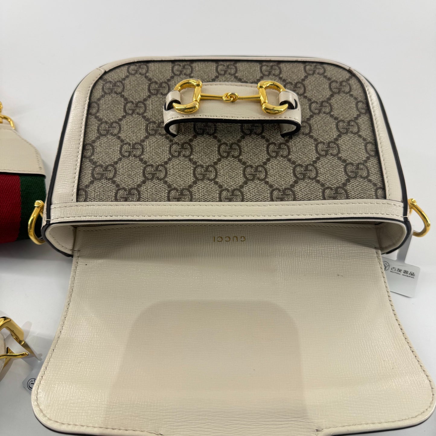 Gucci - 1955 Horsebit Mini Bag - GG Supreme canvas with leather trim - Multicolour - (mini)
