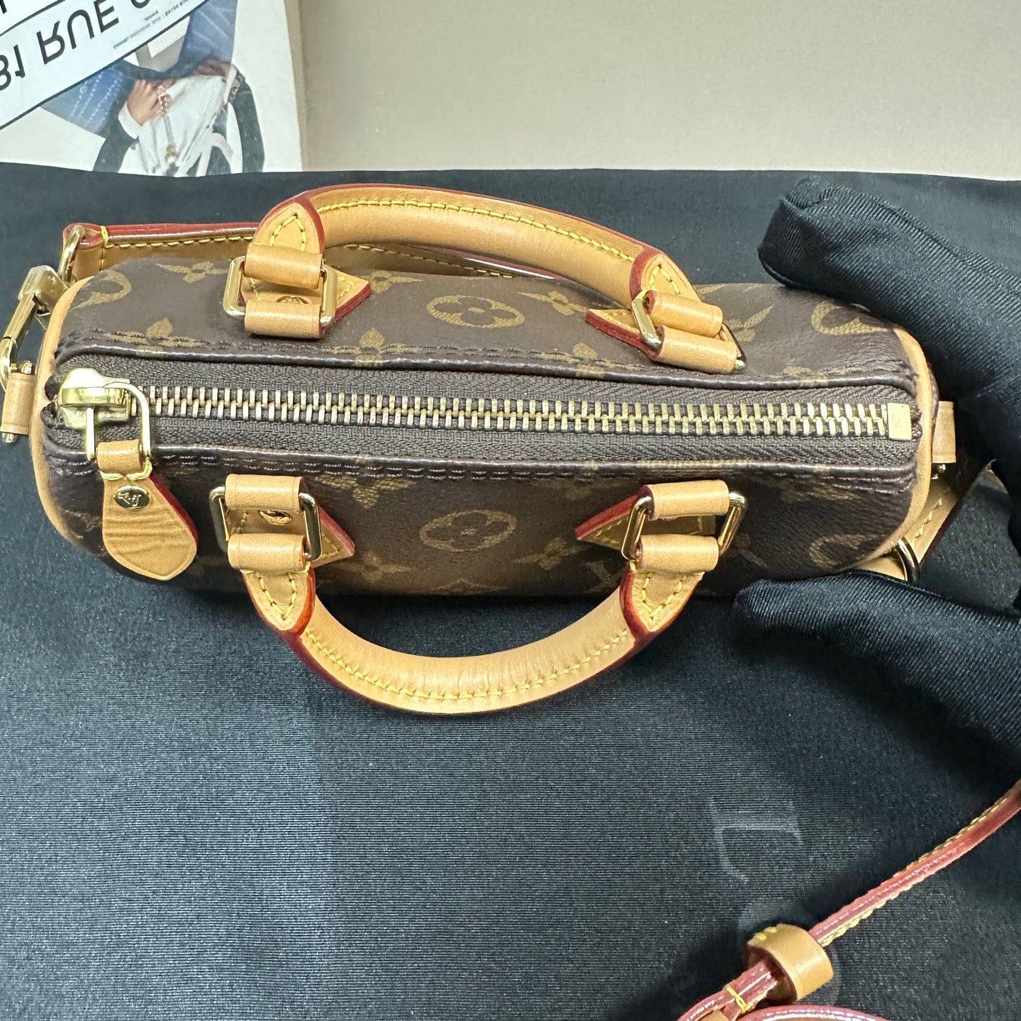 Louis Vuitton - Speedy Nano - Monogram coated canvas with Vachetta leather trim - Brown - (mini)