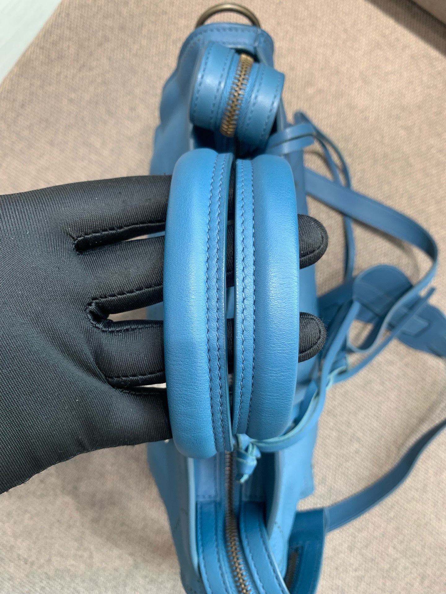 Balenciaga - Perforated City Bag - Leather - Blue - (medium)